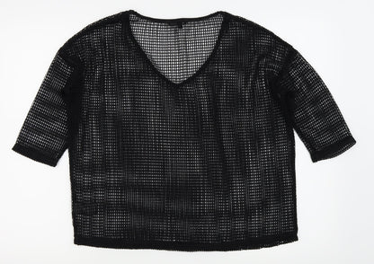 NEXT Womens Black   Basic T-Shirt Size 10