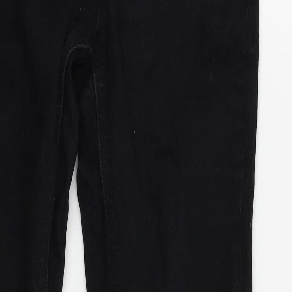 Womens UK Size 10 Crafted Regular Fit Skinny Black Jeans