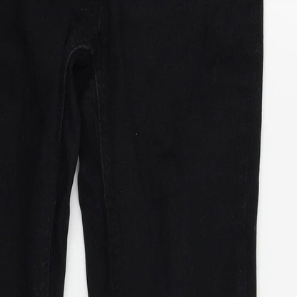 Womens UK Size 10 Crafted Regular Fit Skinny Black Jeans