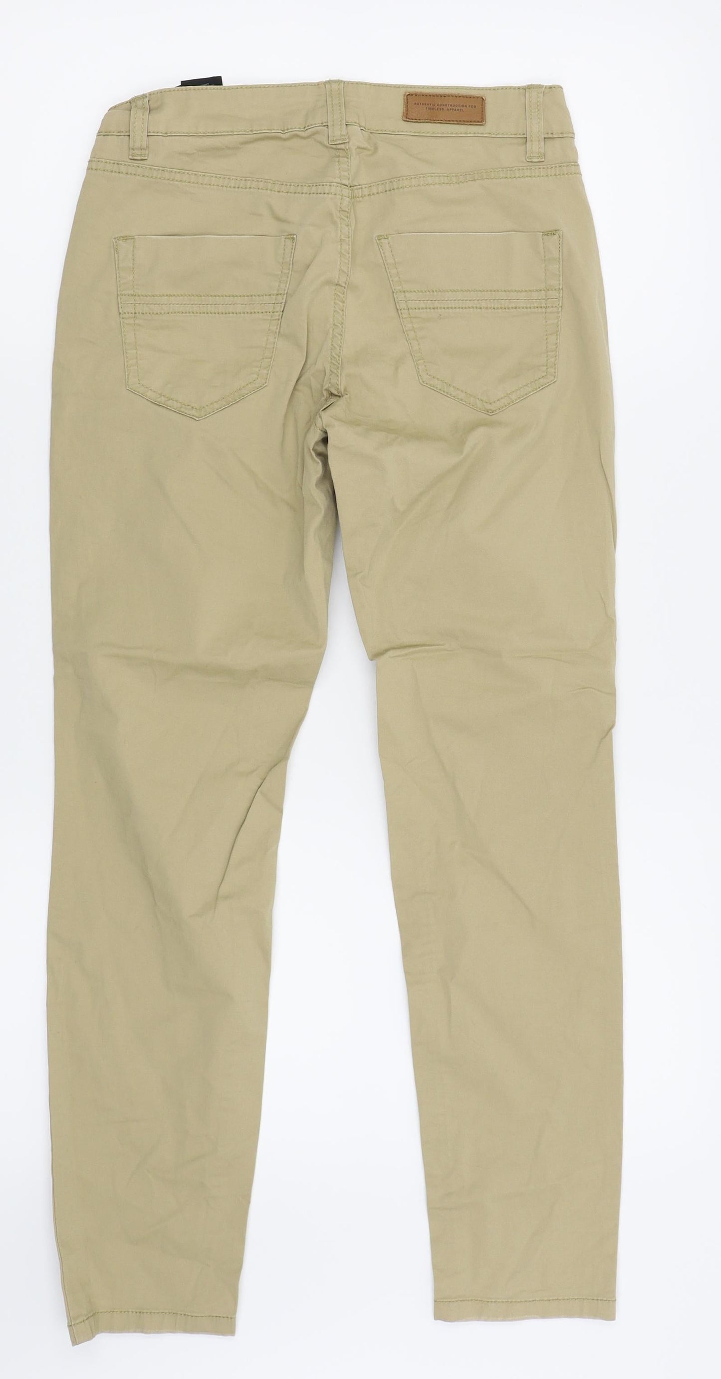 Womens UK Size 6 H&M Regular Fit Skinny Beige Jeans