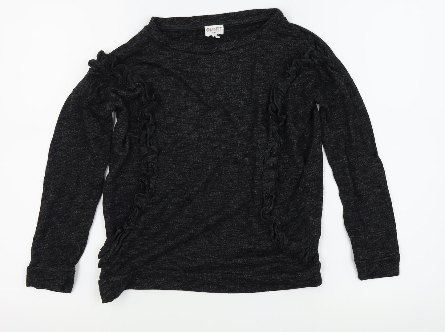 outfit kids Girls Black   Basic T-Shirt Size 9 Years