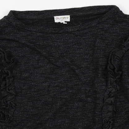 outfit kids Girls Black   Basic T-Shirt Size 9 Years