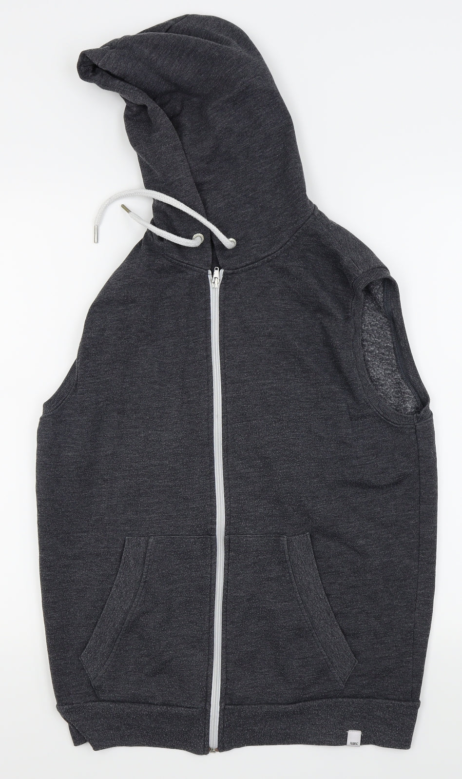 Fabric Mens Grey   Full Zip Jumper Size L