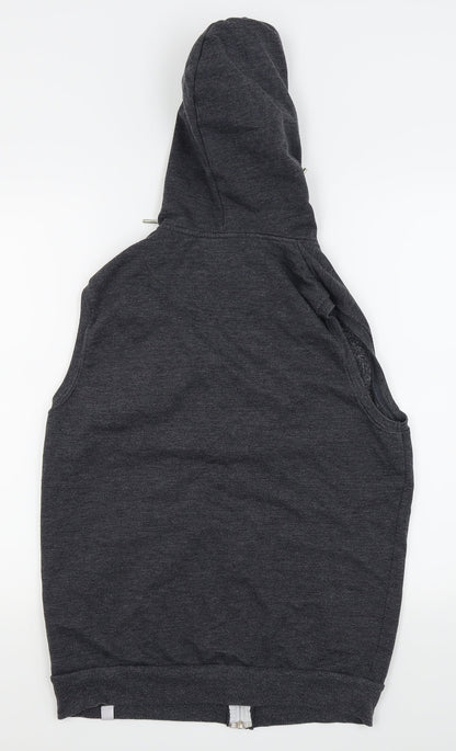 Fabric Mens Grey   Full Zip Jumper Size L