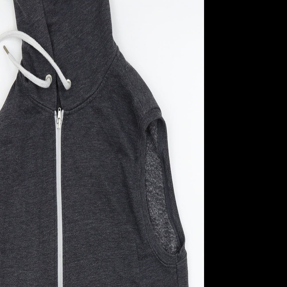 Fabric Mens Grey   Full Zip Jumper Size L