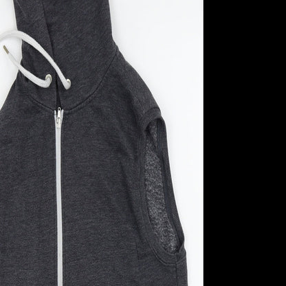 Fabric Mens Grey   Full Zip Jumper Size L
