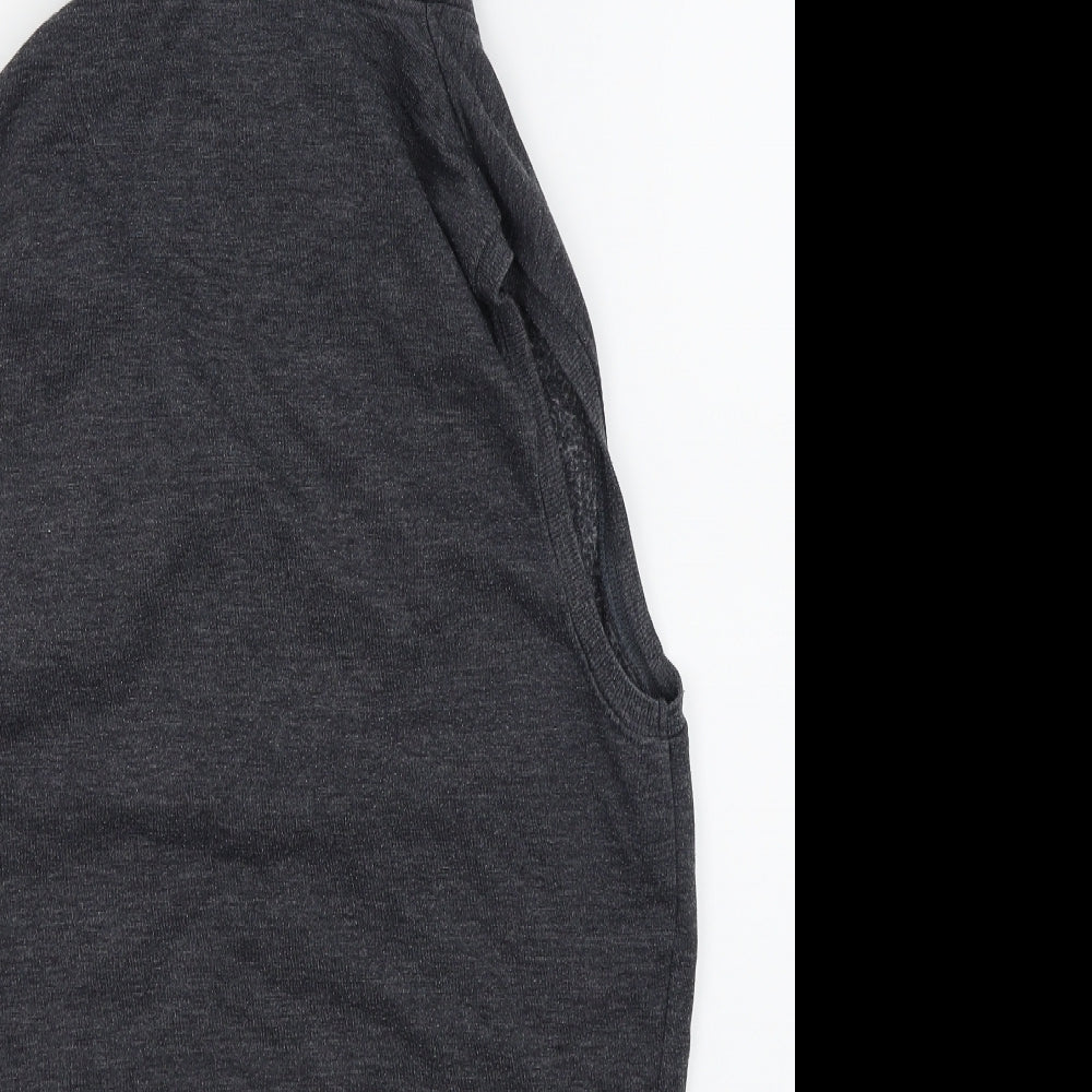 Fabric Mens Grey   Full Zip Jumper Size L