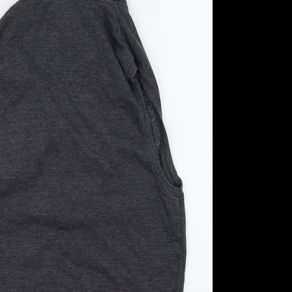 Fabric Mens Grey   Full Zip Jumper Size L