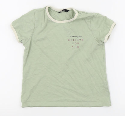 Asda George Girls Green   Basic Polo Size 7-8 Years