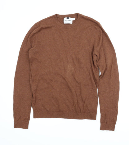 Topman Mens Brown   Pullover Jumper Size XS