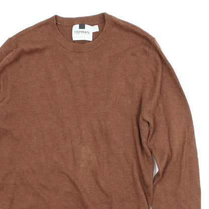 Topman Mens Brown   Pullover Jumper Size XS