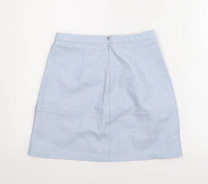 New Look Womens Blue   A-Line Skirt Size 8