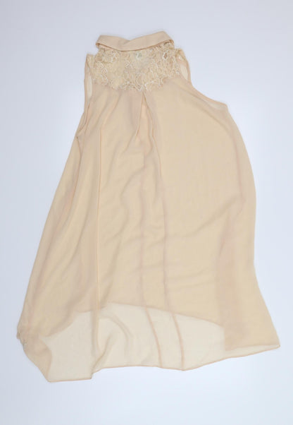 Womens UK Size 10 River Island Pink Basic Blouse