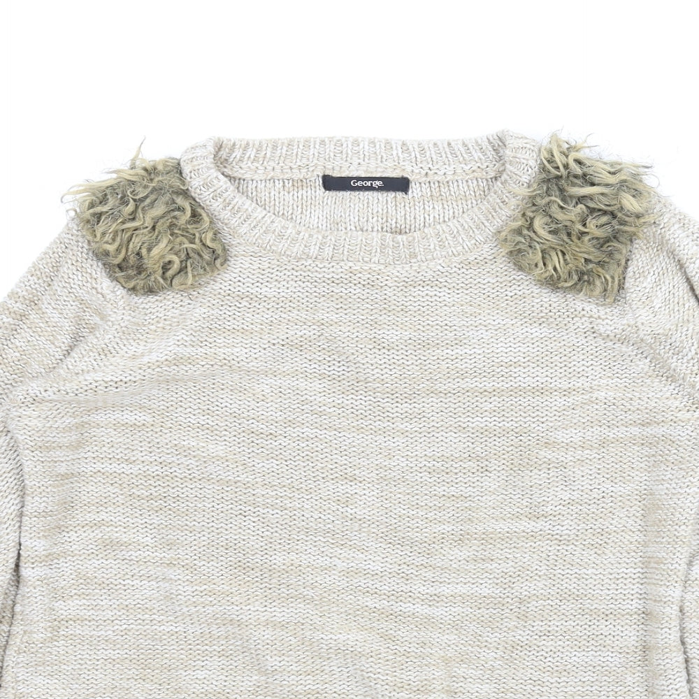 George Womens Beige   Pullover Jumper Size 10