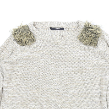 George Womens Beige   Pullover Jumper Size 10