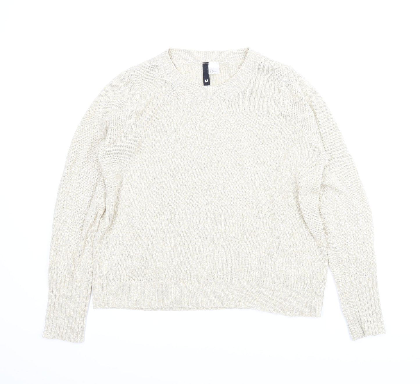 Divided Womens Beige   Pullover Jumper Size M