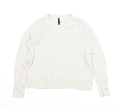 Divided Womens Beige   Pullover Jumper Size M