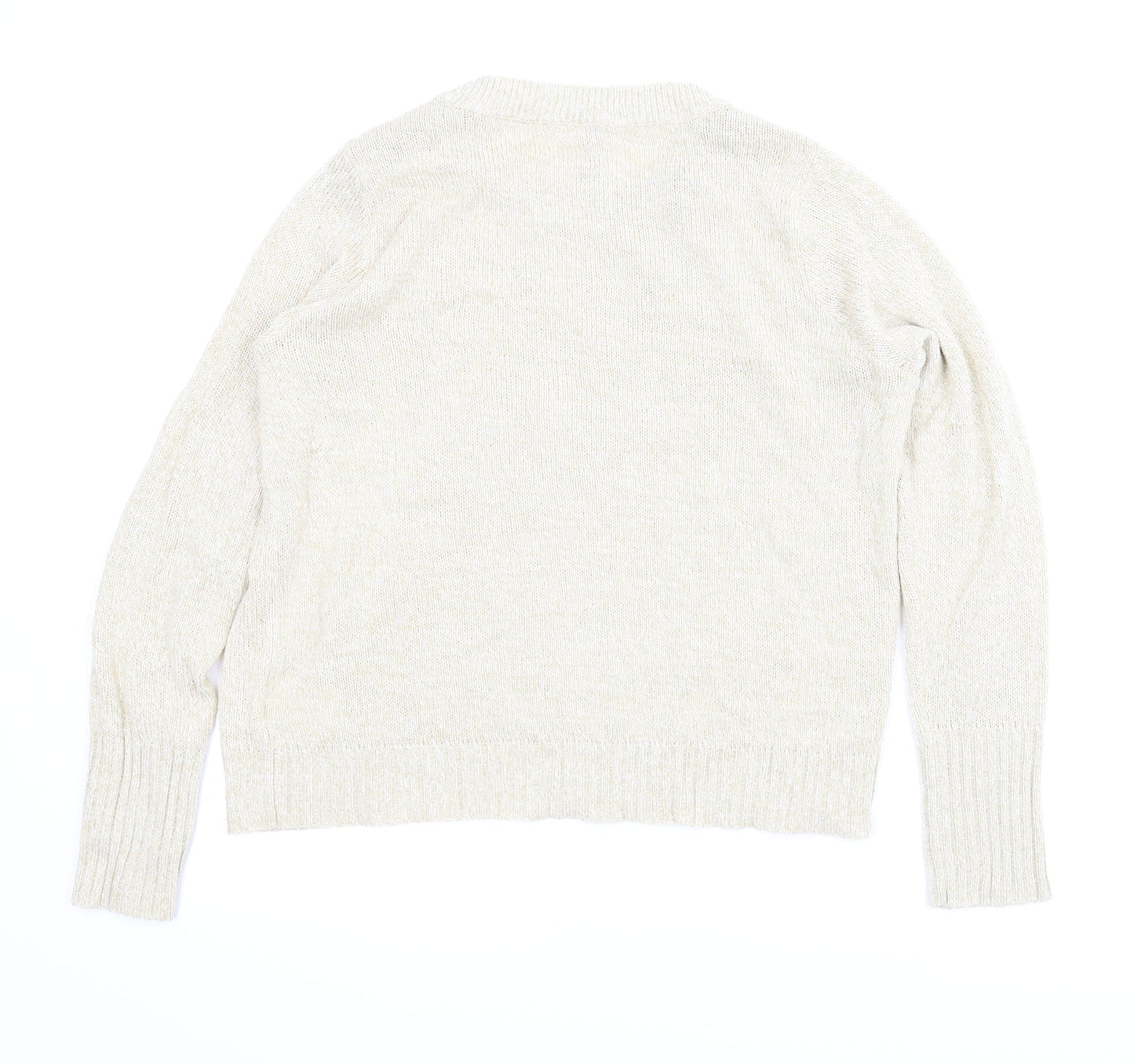 Divided Womens Beige   Pullover Jumper Size M
