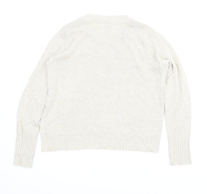 Divided Womens Beige   Pullover Jumper Size M