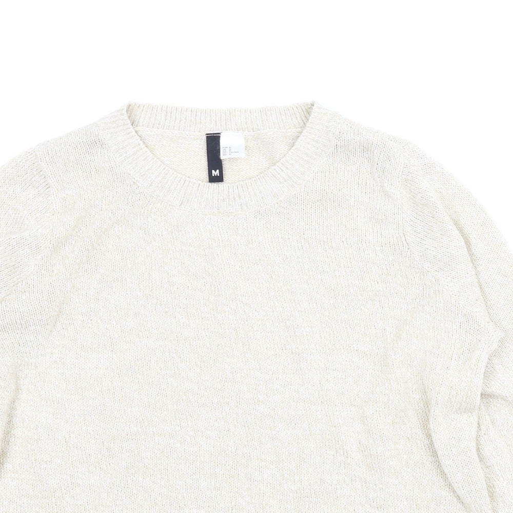 Divided Womens Beige   Pullover Jumper Size M