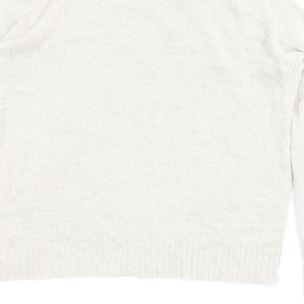 Divided Womens Beige   Pullover Jumper Size M
