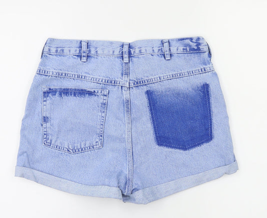 top shop Womens Blue   Hot Pants Shorts Size 10
