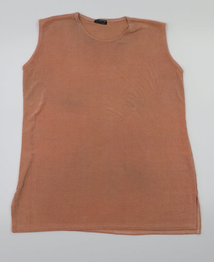zapp clothing Womens Orange   Basic T-Shirt Size L
