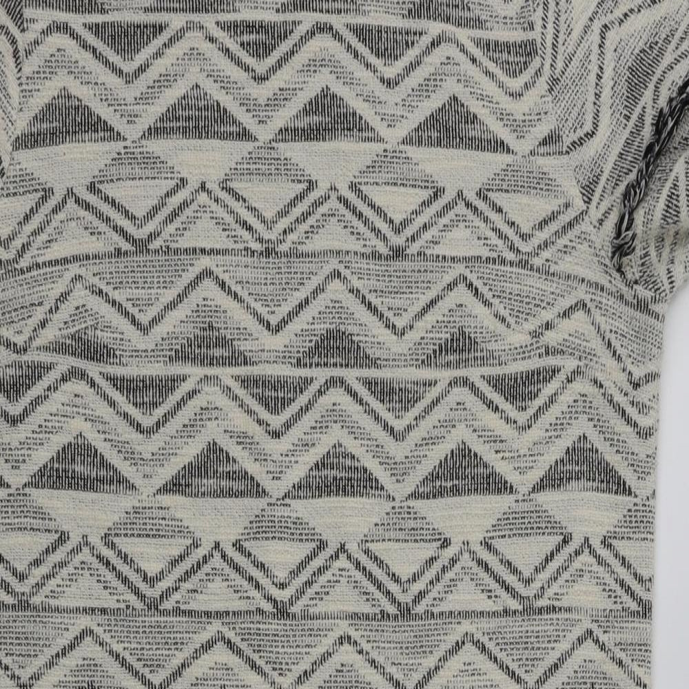 NEXT Womens White Argyle/Diamond  Fit & Flare  Size 12