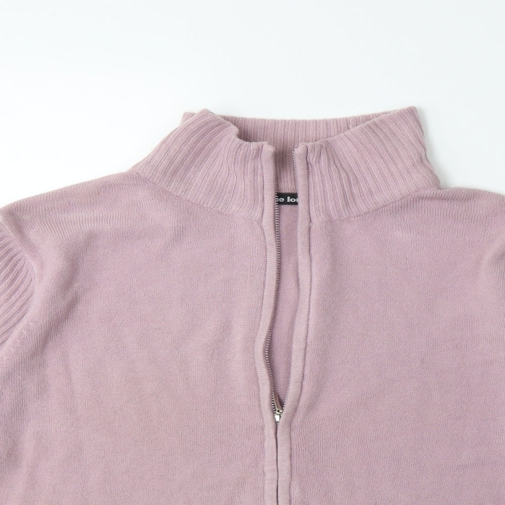 Ellie Louise Womens Purple  Knit Cardigan Jumper Size XL