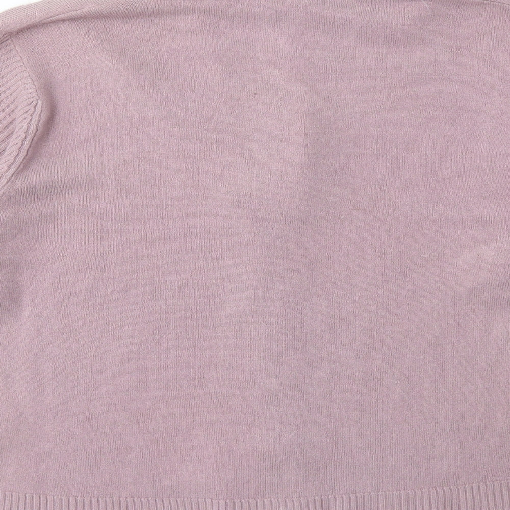 Ellie Louise Womens Purple  Knit Cardigan Jumper Size XL