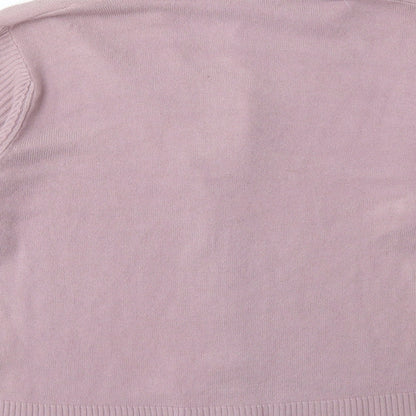 Ellie Louise Womens Purple  Knit Cardigan Jumper Size XL