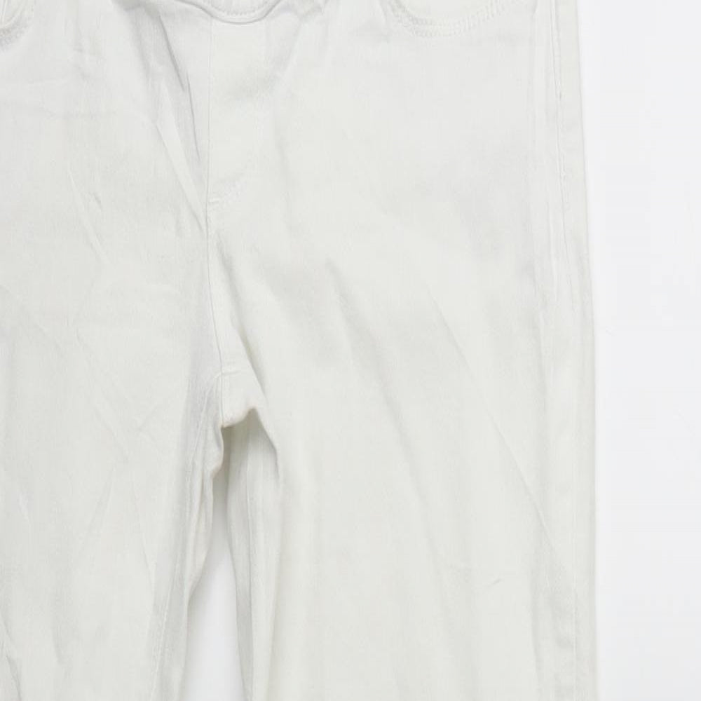 ASOS Womens White  Denim Skinny Jeans Size 12 L30 in