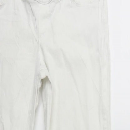 ASOS Womens White  Denim Skinny Jeans Size 12 L30 in