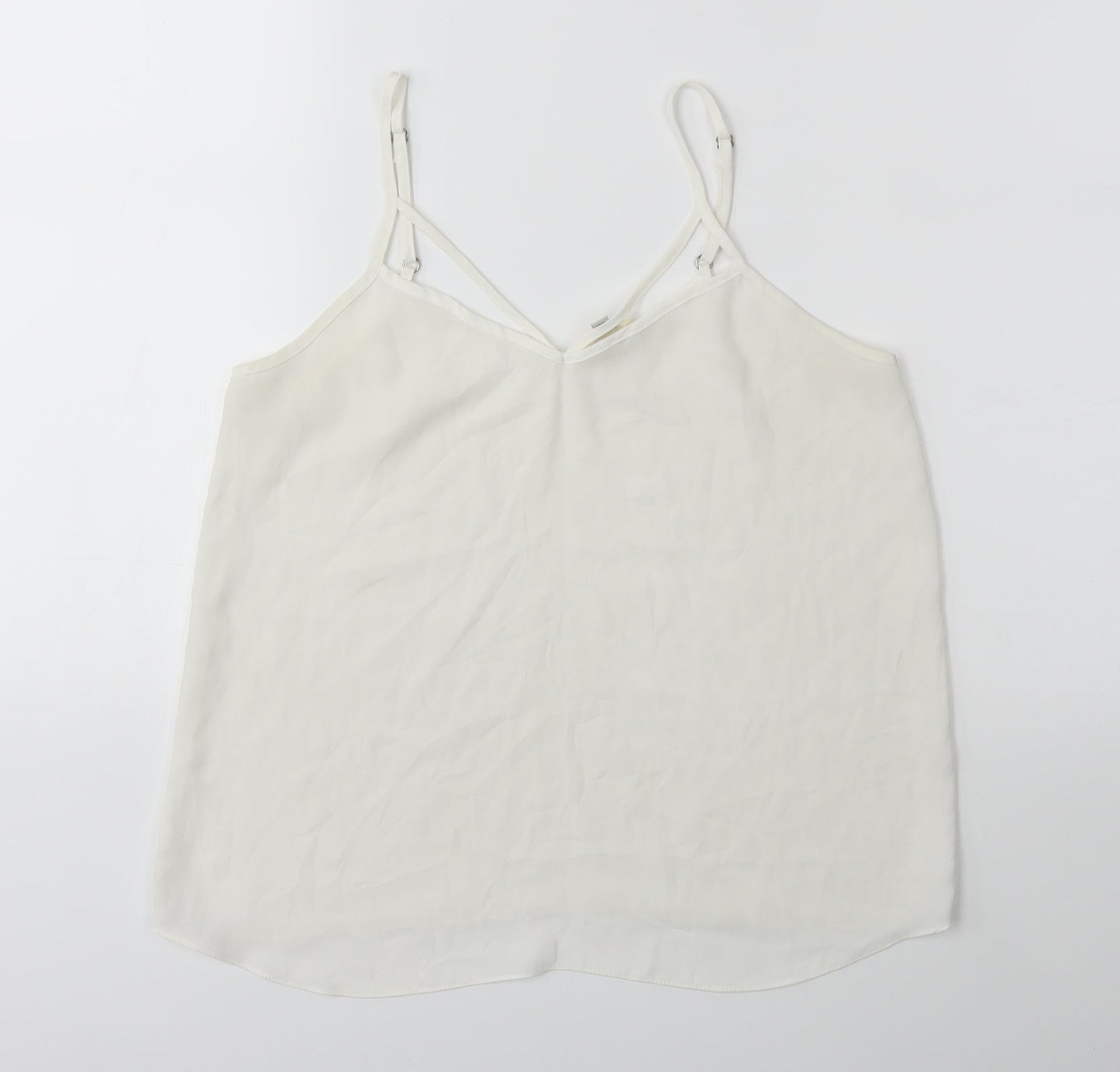 Womens UK Size 8 River Island White Basic Blouse