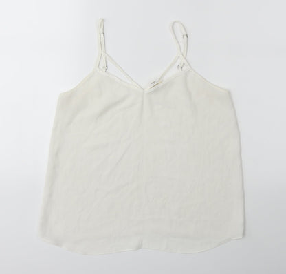 Womens UK Size 8 River Island White Basic Blouse