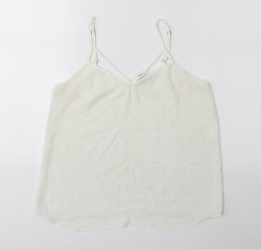 Womens UK Size 8 River Island White Basic Blouse