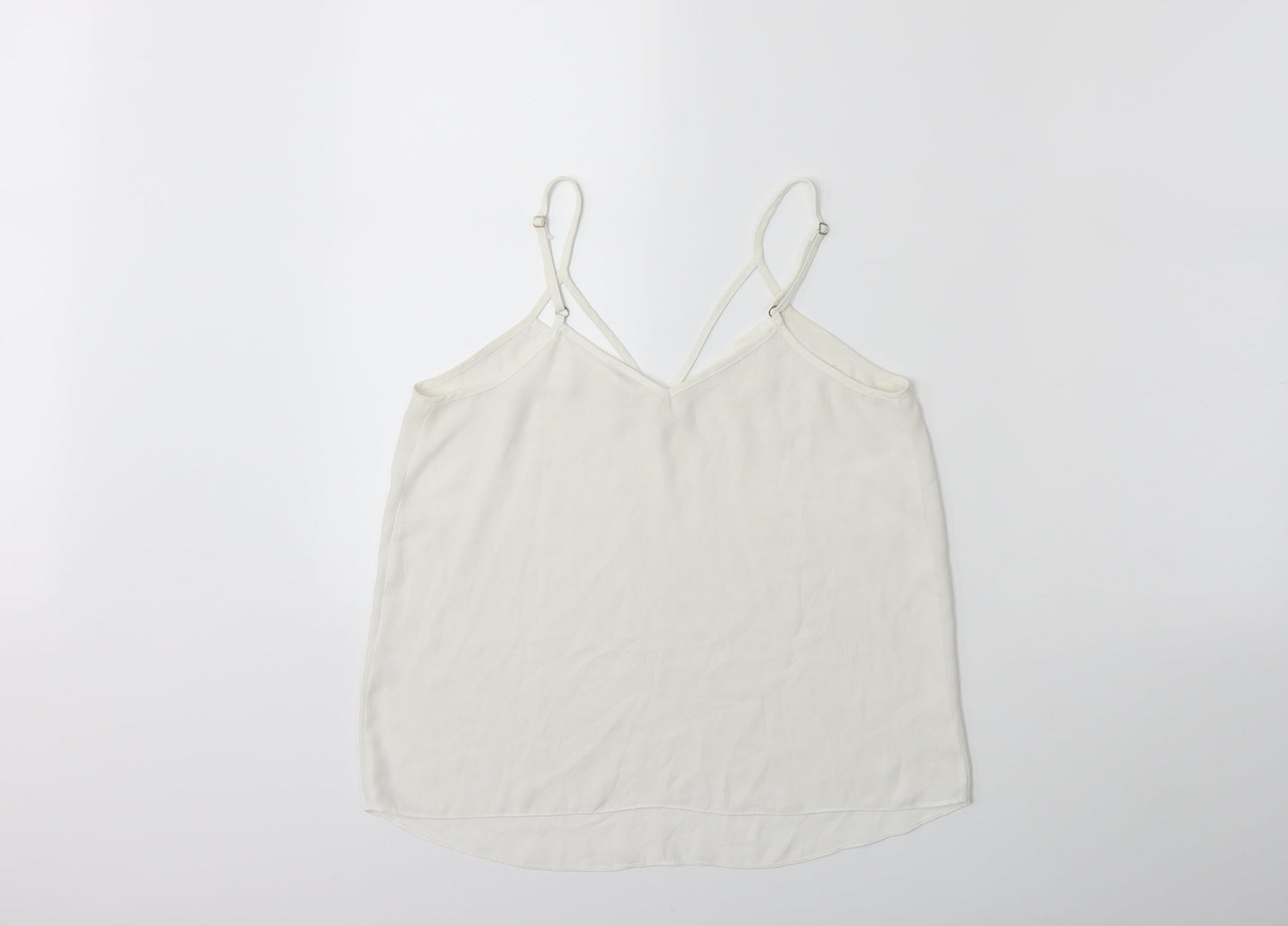 Womens UK Size 8 River Island White Basic Blouse