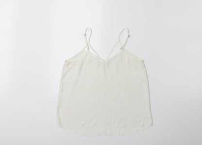 Womens UK Size 8 River Island White Basic Blouse