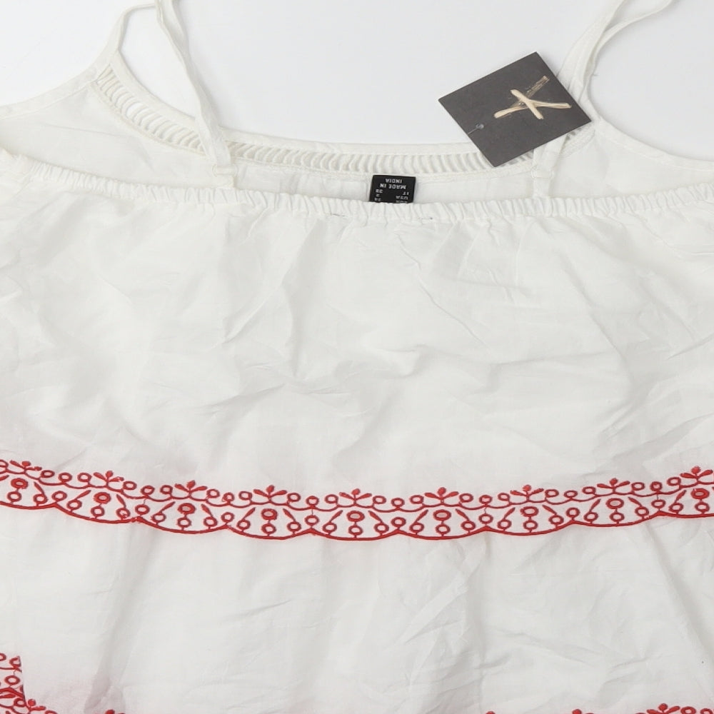 Atmosphere Womens White   Basic Blouse Size 6