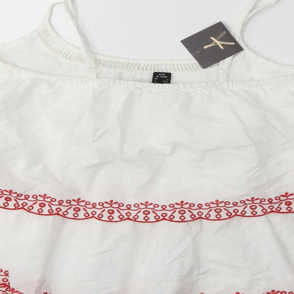 Atmosphere Womens White   Basic Blouse Size 6