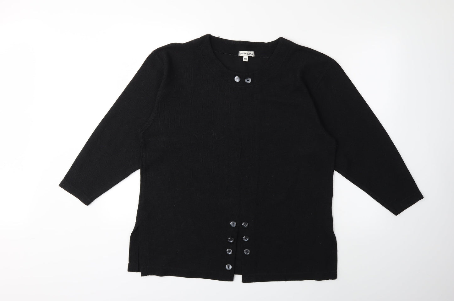 South Lodge Womens Black  Knit Pullover Jumper Size M