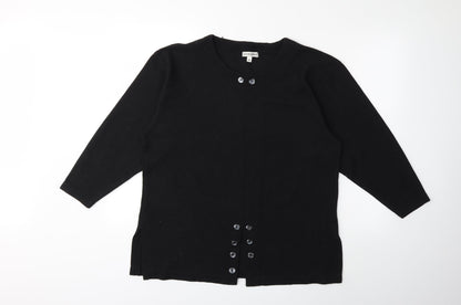 South Lodge Womens Black  Knit Pullover Jumper Size M