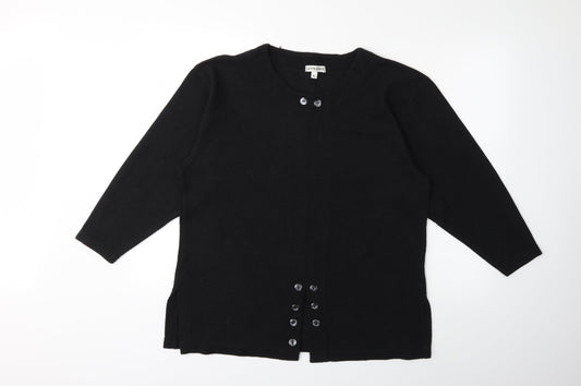South Lodge Womens Black  Knit Pullover Jumper Size M