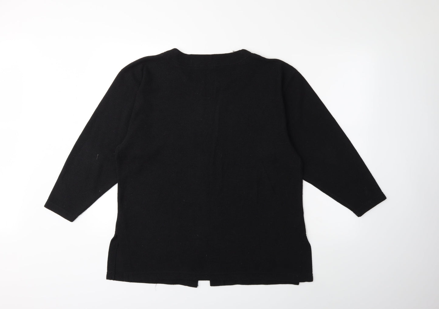 South Lodge Womens Black  Knit Pullover Jumper Size M