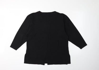 South Lodge Womens Black  Knit Pullover Jumper Size M