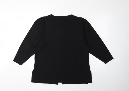 South Lodge Womens Black  Knit Pullover Jumper Size M