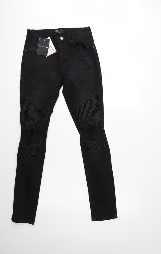 Boohoo Mens Black  Denim Skinny Jeans Size 30 in L31 in