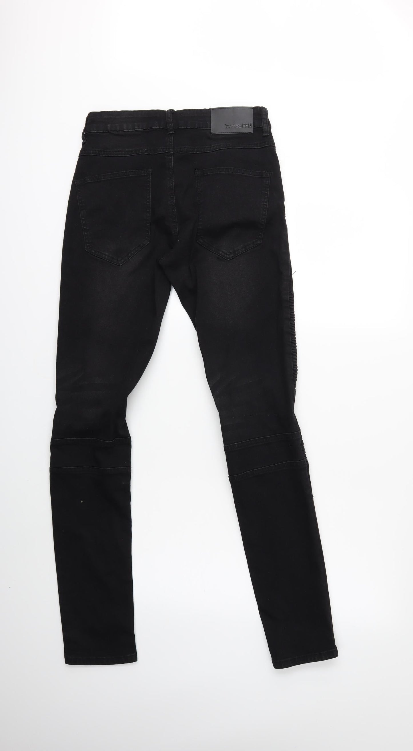 Boohoo Mens Black  Denim Skinny Jeans Size 30 in L31 in