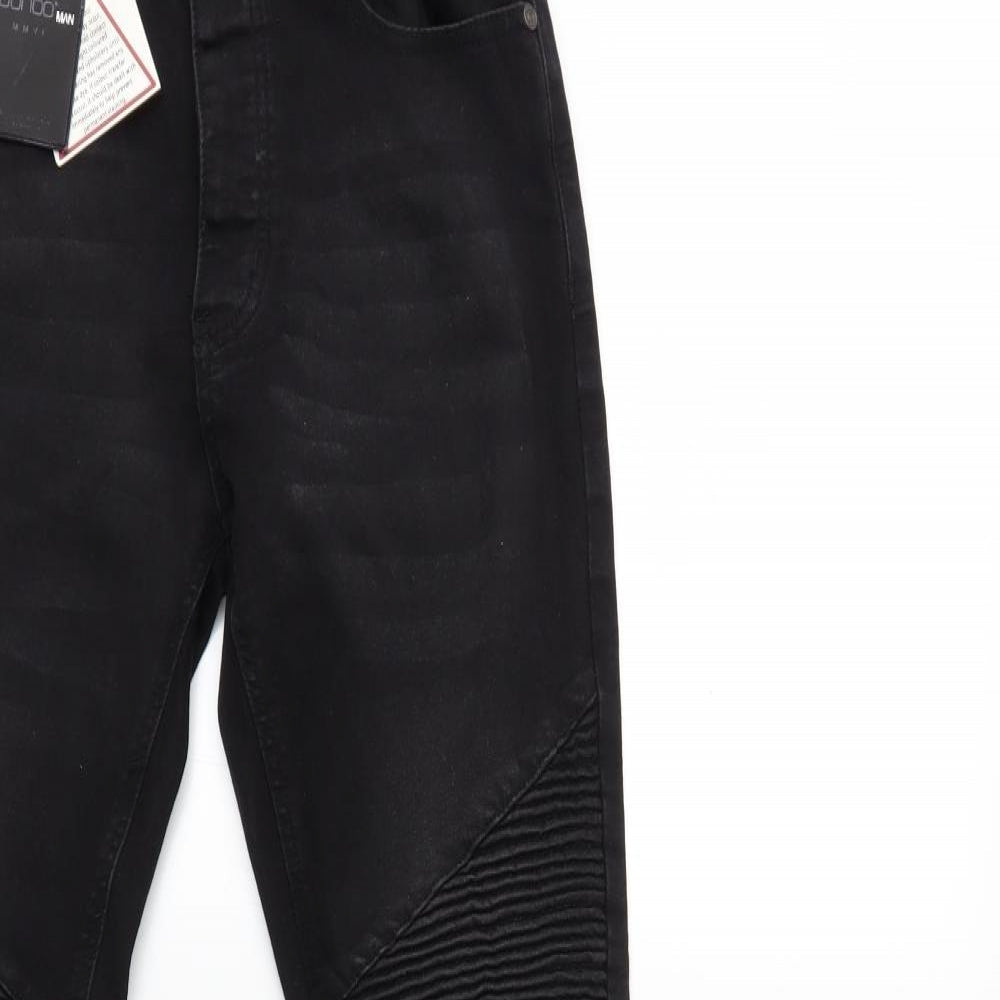 Boohoo Mens Black  Denim Skinny Jeans Size 30 in L31 in