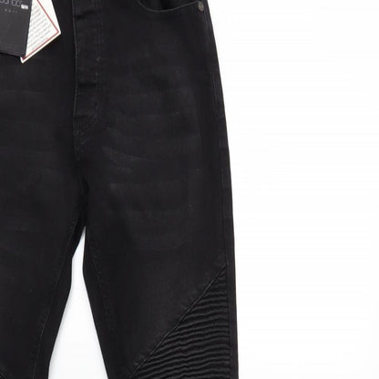 Boohoo Mens Black  Denim Skinny Jeans Size 30 in L31 in